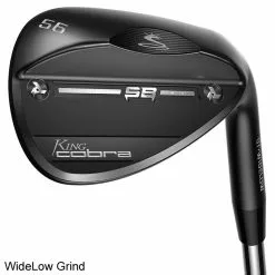 Cobra KING Black Wedge With SnakeBite Grooves -Fairway Golf Sales 2022 CBA0874c