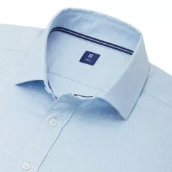 FootJoy Oxford Shirt With Overprint Shirt (Previous Season Style) -Fairway Golf Sales 2022 FTJ1274b