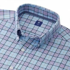 FootJoy Stretch Twill Woven Open Plaid Shirt (Previous Season Style) -Fairway Golf Sales 2022 FTJ1275a