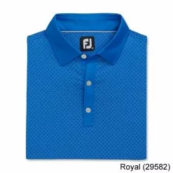 Footjoy Diamond Dot Print Lisle Self Collar -Fairway Golf Sales 2022 FTJ1345b
