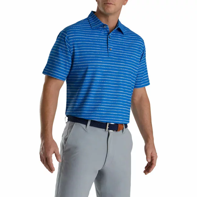 Footjoy Chalk Line Print Stretch Pique Self Collar 5 Footjoy Chalk Line Print Stretch Pique Self Collar - Image 3