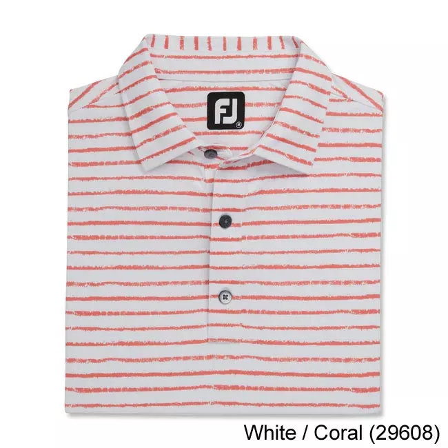 Footjoy Chalk Line Print Stretch Pique Self Collar 8 Footjoy Chalk Line Print Stretch Pique Self Collar - Image 6