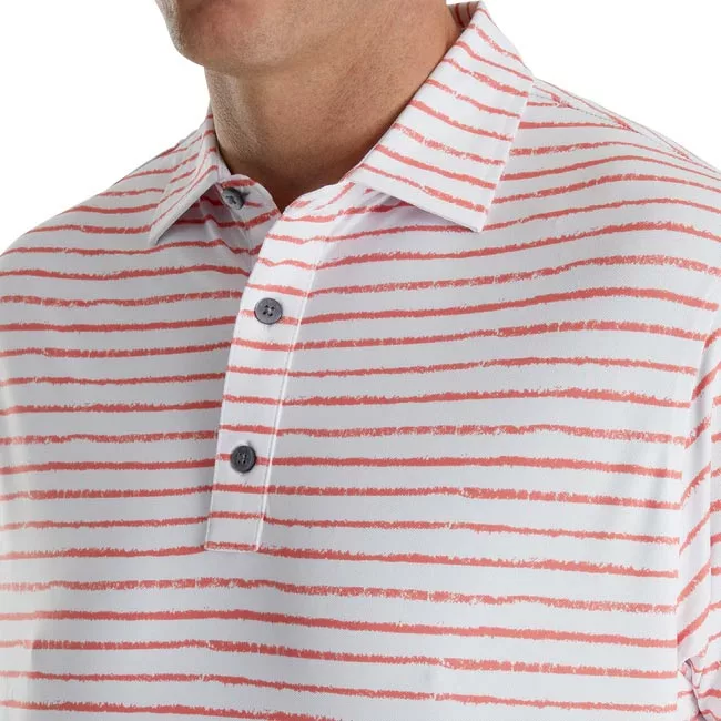 Footjoy Chalk Line Print Stretch Pique Self Collar 11 Footjoy Chalk Line Print Stretch Pique Self Collar - Image 9