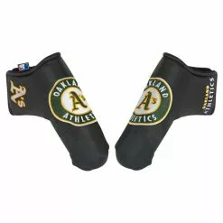 Global Tour Golf MLB Oakland Athletics Black Putter Cover