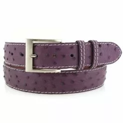 Jacob Hill Leather Ostrich 1 1/2 Leather Belts