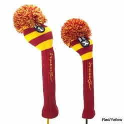 RocketTour Red Base Rugby Stripe Pom Pom Headcover -Fairway Golf Sales 2022 ROC0006 6d