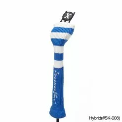 RocketTour Royal Blue Base Rugby Stripe Pom Pom Headcover -Fairway Golf Sales 2022 ROC0007 7c