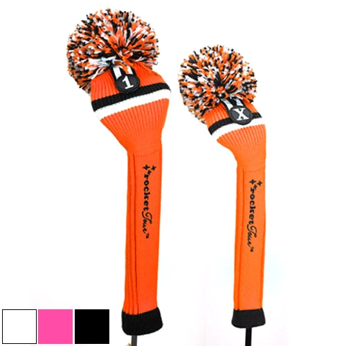 RocketTour Victory Stripe Knit Pom Pom Headcover 3 RocketTour Victory Stripe Knit Pom Pom Headcover