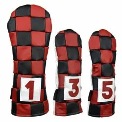 Rose & Fire Checkered Premium USA Leather Headcover