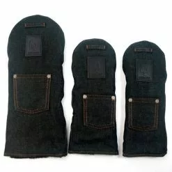 Rose & Fire Black Raw Denim Headcover Set