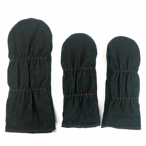 Rose & Fire Black Raw Denim Headcover Set 4 Rose & Fire Black Raw Denim Headcover Set - Image 2