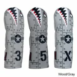 Rose & Fire Bomber/Warhawk Premium USA Leather Headcover -Fairway Golf Sales 2022 RSF0054c