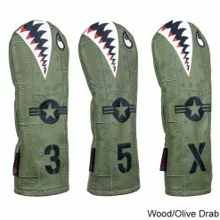 Rose & Fire Bomber/Warhawk Premium USA Leather Headcover -Fairway Golf Sales 2022 RSF0054g