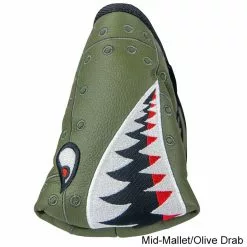 Rose & Fire Bomber/Warhawk Premium USA Leather Putter Covers -Fairway Golf Sales 2022 RSF0055b