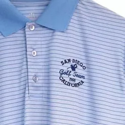 San Diego Gifts San Diego Gift Stripe Polo Shirts (#2727) -Fairway Golf Sales 2022 SAG0027b