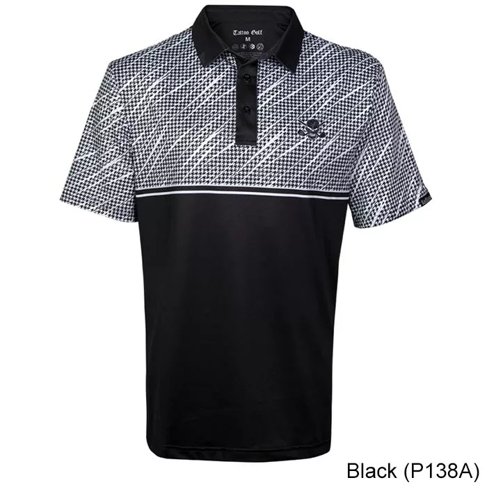 TattooGolf Tattoo Golf Houndstooth Cool-Stretch Golf Shirt 6 TattooGolf Tattoo Golf Houndstooth Cool-Stretch Golf Shirt - Image 4