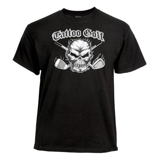 TattooGolf Tattoo Golf Skull Ll T Shirts (#T010) 5 TattooGolf Tattoo Golf Skull Ll T Shirts (#T010) - Image 3