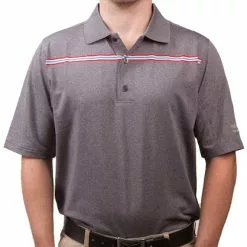 VokeyDesign Vokey Design FJ ProDry Lisle Chest Stripe Polo Shirts