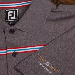 VokeyDesign Vokey Design FJ ProDry Lisle Chest Stripe Polo Shirts -Fairway Golf Sales 2022 VKD0193 193d
