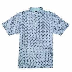 VokeyDesign Vokey Design FJ Lisle Flower Print W/ Self Collar